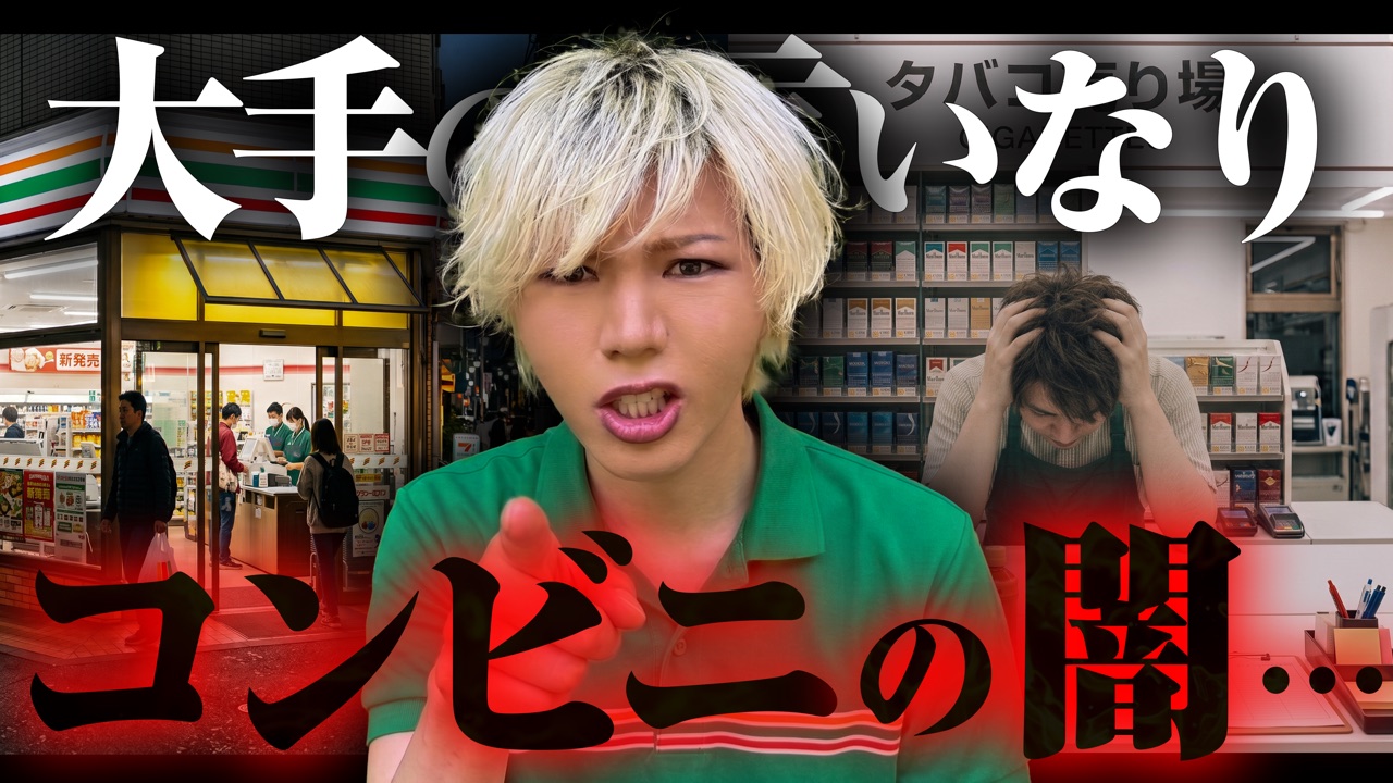 サムネイル:【現役コンビニ店主】干される覚悟で暴露!コンビニの闇の真実…